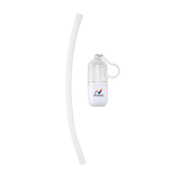 Bellini Silicone Straw in Capsule Case... from ASI 67866 Logomark/Valumark