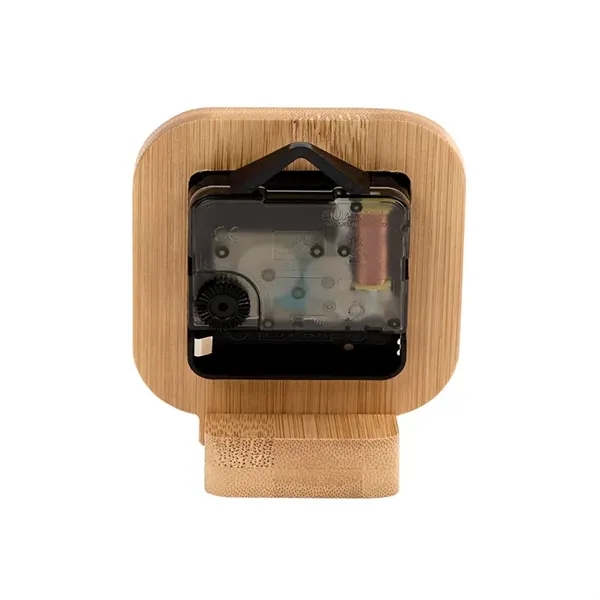 Cade Bamboo Desk Clock... from ASI 67866 Logomark/Valumark