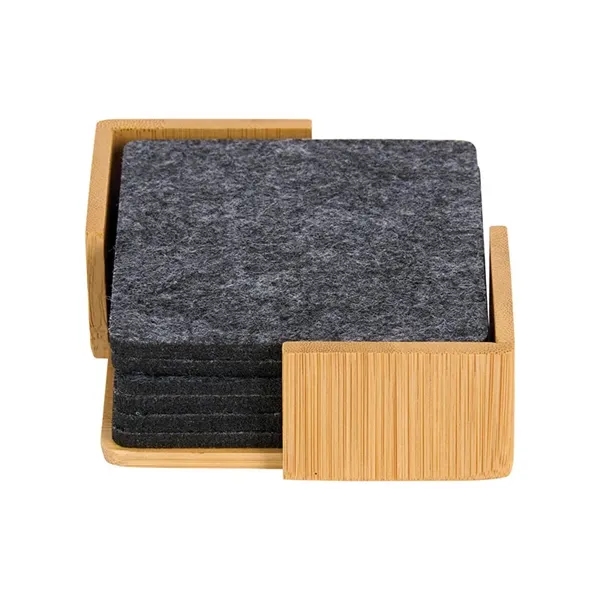 Redmond 6pc Recycled Felt Coaster Set... from ASI 67866 Logomark/Valumark