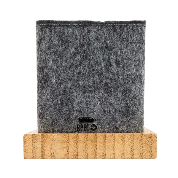 Renton Recycled Felt and Bamboo Pen/Device/Card Holder... from ASI 67866 Logomark/Valumark