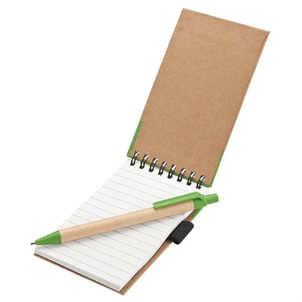 Mini hardcover jotter with dot design and matching paper pen.... from ASI 67866 Logomark/Valumark / Valumark™