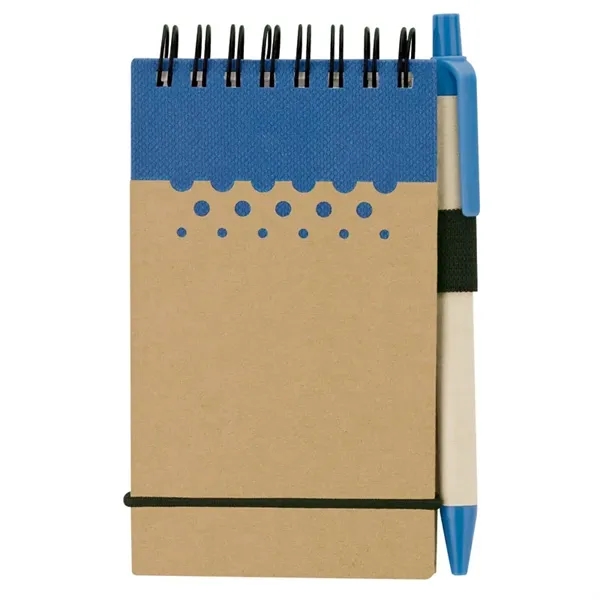 Mini hardcover jotter with dot design and matching paper pen.... from ASI 67866 Logomark/Valumark / Valumark™