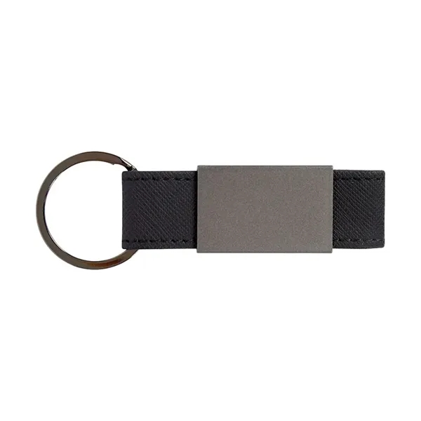 Boyd Aluminum & Leatherette Keyring... from ASI 67866 Logomark/Valumark