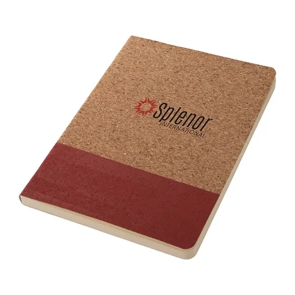Boardwalk Two-Tone Cork Junior Notebook... from ASI 67866 Logomark/Valumark