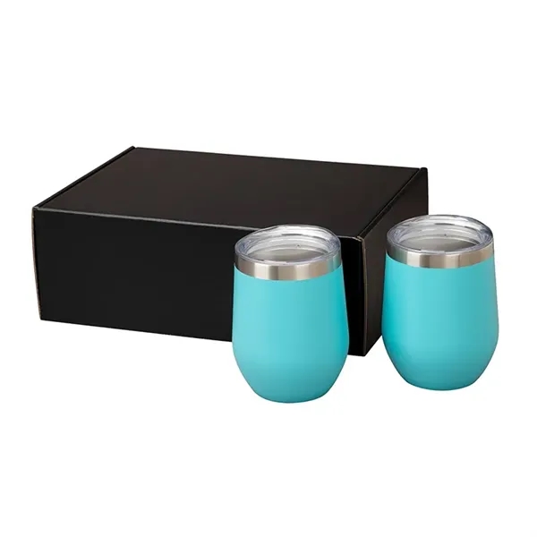 Aria II Two-Piece Wine Tumbler Gift Set... from ASI 67866 Logomark/Valumark