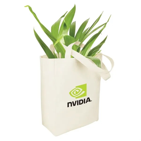 4.75" x 14" x 10.25" natural cotton canvas tote bag; includes... from ASI 67866 Logomark/Valumark / Valumark™