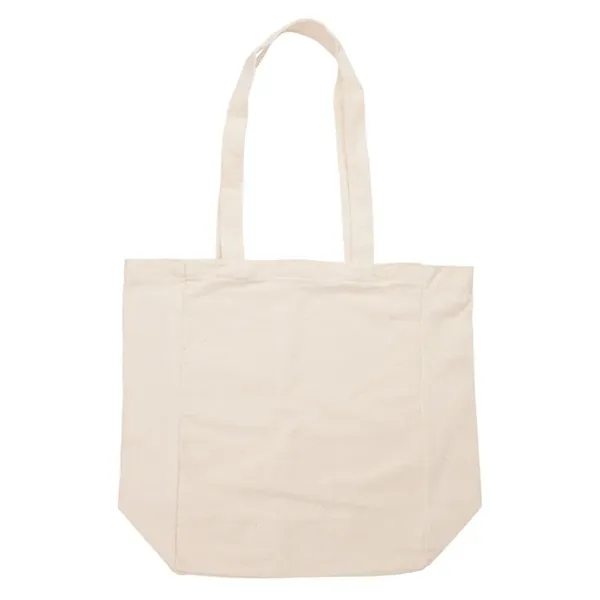 4.75" x 14" x 10.25" natural cotton canvas tote bag; includes... from ASI 67866 Logomark/Valumark / Valumark™