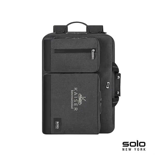 4" x 12" x 16.5" Solo Duane hybrid briefcase/backpack; includes removable/adjustable... from ASI 67866 Logomark/Valumark