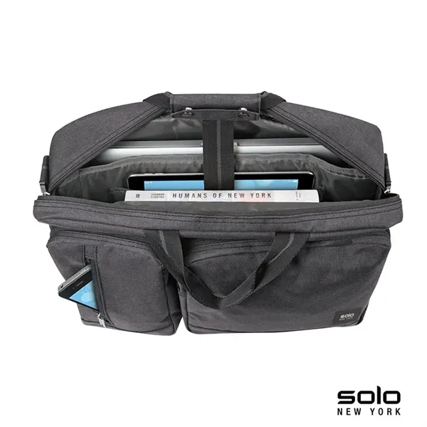4" x 12" x 16.5" Solo Duane hybrid briefcase/backpack; includes removable/adjustable... from ASI 67866 Logomark/Valumark