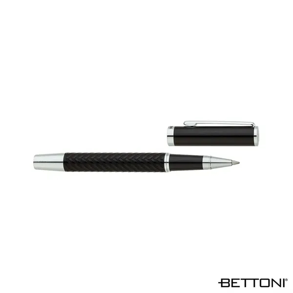Wide body heavyweight brass cap-off rollerball pen with high-gloss lacquered cap,... from ASI 67866 Logomark/Valumark