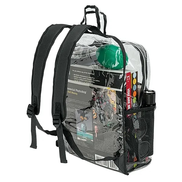 6" x 18" x 13" Havelock clear backpack with adjustable polyester... from ASI 67866 Logomark/Valumark / Valumark™
