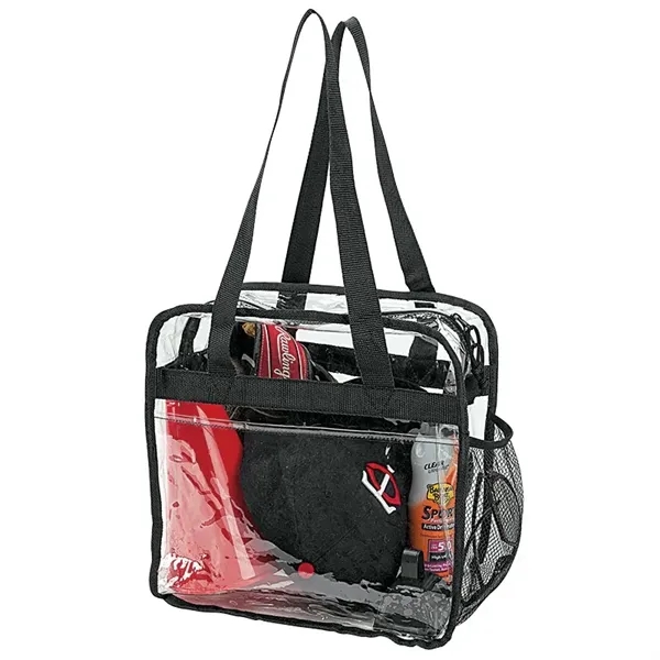 6" x 12" x 12" Athina reusable clear stadium tote with... from ASI 67866 Logomark/Valumark / Valumark™