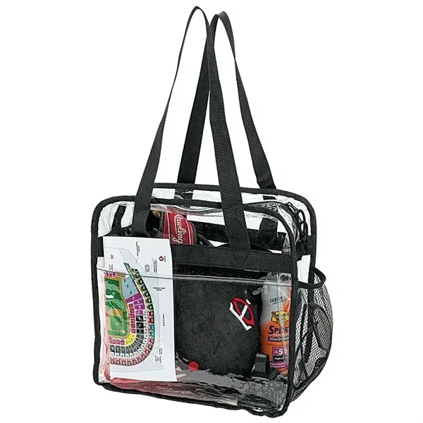 6" x 12" x 12" Athina reusable clear stadium tote with... from ASI 67866 Logomark/Valumark / Valumark™