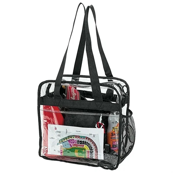 6" x 12" x 12" Athina reusable clear stadium tote with... from ASI 67866 Logomark/Valumark / Valumark™