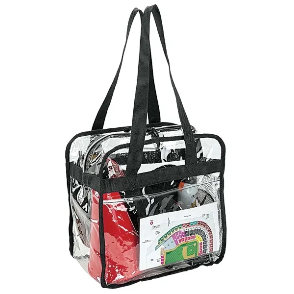 6" x 12" x 12" Athina reusable clear stadium tote with... from ASI 67866 Logomark/Valumark / Valumark™