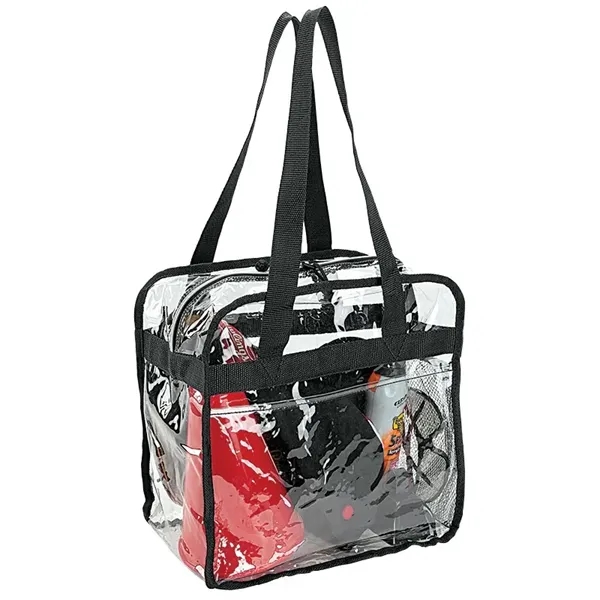 6" x 12" x 12" Athina reusable clear stadium tote with... from ASI 67866 Logomark/Valumark / Valumark™