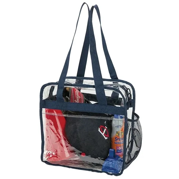 6" x 12" x 12" Athina reusable clear stadium tote with... from ASI 67866 Logomark/Valumark / Valumark™