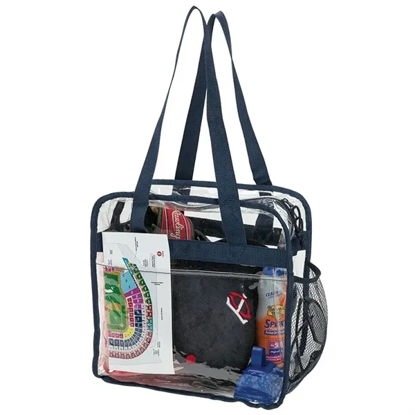 6" x 12" x 12" Athina reusable clear stadium tote with... from ASI 67866 Logomark/Valumark / Valumark™