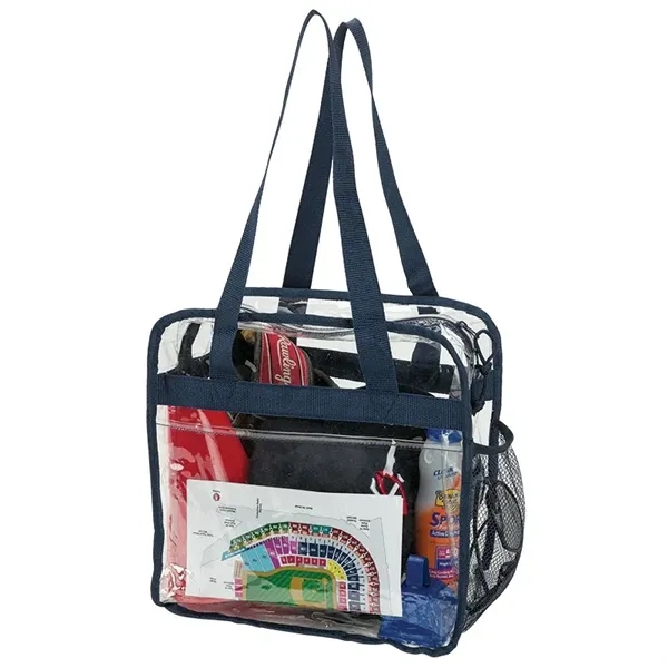 6" x 12" x 12" Athina reusable clear stadium tote with... from ASI 67866 Logomark/Valumark / Valumark™