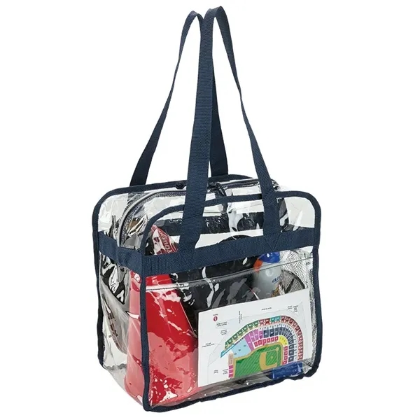 6" x 12" x 12" Athina reusable clear stadium tote with... from ASI 67866 Logomark/Valumark / Valumark™