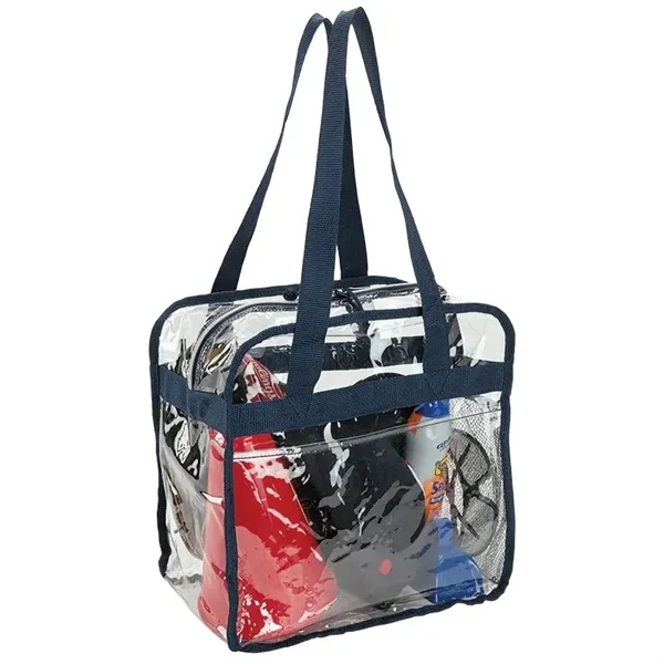 6" x 12" x 12" Athina reusable clear stadium tote with... from ASI 67866 Logomark/Valumark / Valumark™