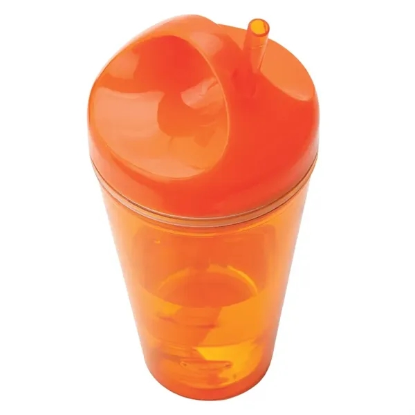 3.75" x 8" x 3.75" acrylonitrile styrene double-wall tumbler with screw-on... from ASI 67866 Logomark/Valumark