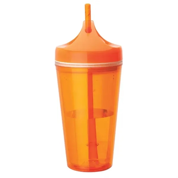 3.75" x 8" x 3.75" acrylonitrile styrene double-wall tumbler with screw-on... from ASI 67866 Logomark/Valumark