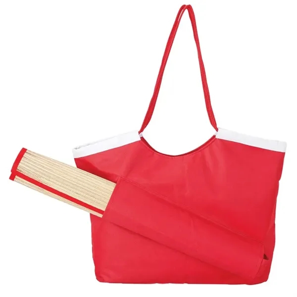 Sunshine beach tote and mat; includes 6.75" x 15" x 21.5"... from ASI 67866 Logomark/Valumark / Valumark™