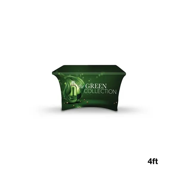 DisplaySplash 4' RPET Stretch Open Back Table Cover... from ASI 67866 Logomark/Valumark