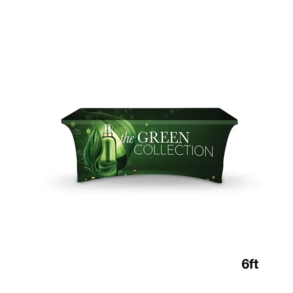 DisplaySplash 6' RPET Stretch Open Back Table Cover... from ASI 67866 Logomark/Valumark