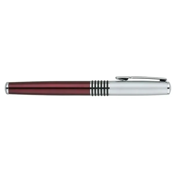 Rollerball pen with pull-off cap, solid brass cap and barrel and... from ASI 67866 Logomark/Valumark