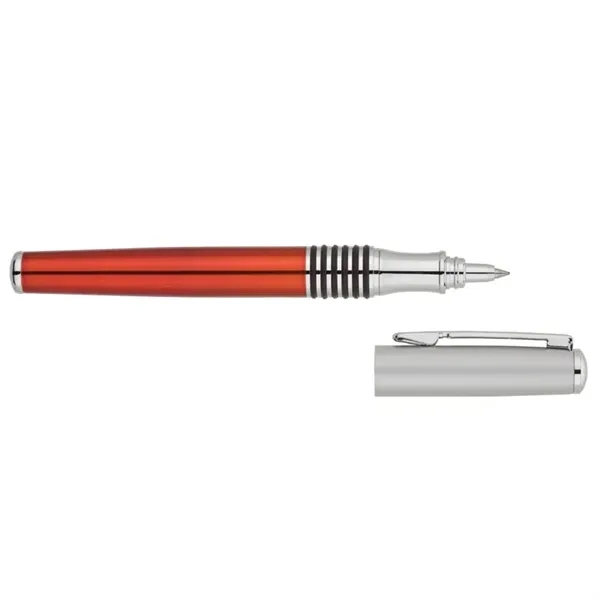 Rollerball pen with pull-off cap, solid brass cap and barrel and... from ASI 67866 Logomark/Valumark