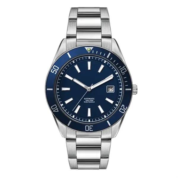 42MM STEEL SILVER CASE, 3 HAND "AUTOMATIC" MVMT, B...... from ASI 67866 Logomark/Valumark