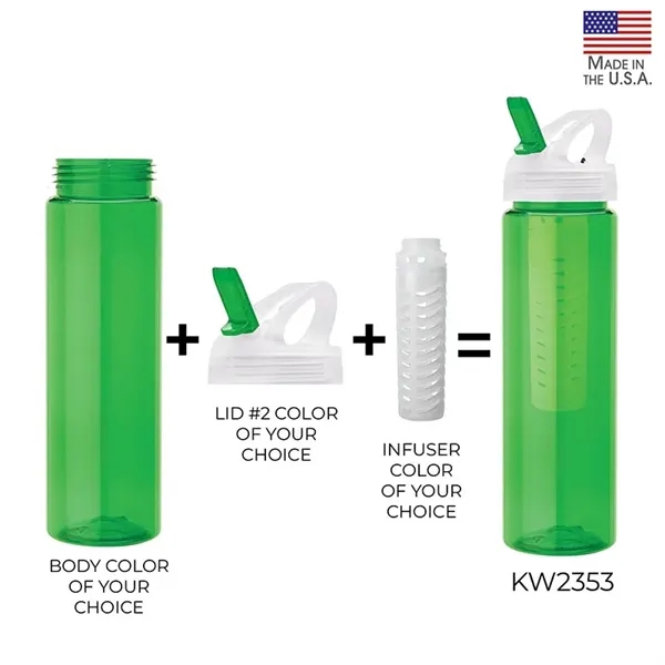 25 oz. sports water bottle featuring a fruit infuser and flip... from ASI 67866 Logomark/Valumark / Valumark™