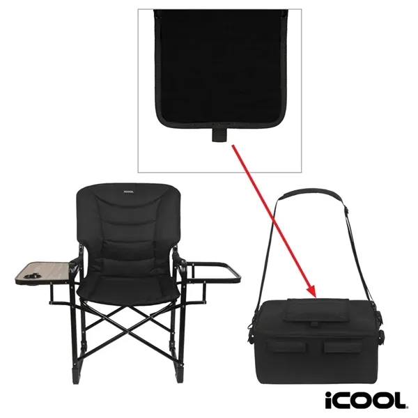 iCOOL® Twin Peaks Deluxe Camping Chair With 18-Can Cooler... from ASI 67866 Logomark/Valumark