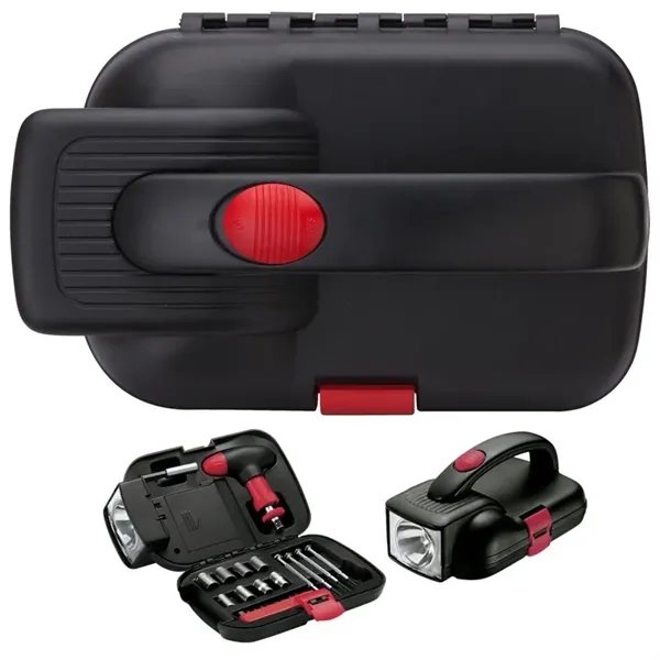 Inwood auto light and tool kit in locking ABS flashlight case.... from ASI 67866 Logomark/Valumark