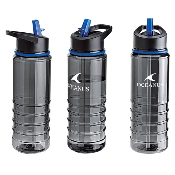 25 oz. BPA-Free Tritan water bottle with smoky body, matching color... from ASI 67866 Logomark/Valumark