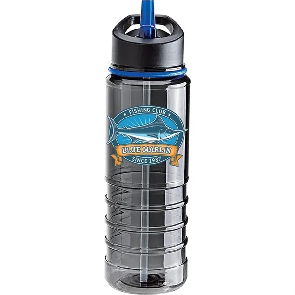 25 oz. BPA-Free Tritan water bottle with smoky body, matching color... from ASI 67866 Logomark/Valumark