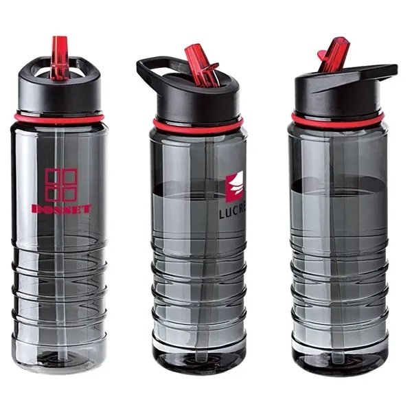 25 oz. BPA-Free Tritan water bottle with smoky body, matching color... from ASI 67866 Logomark/Valumark