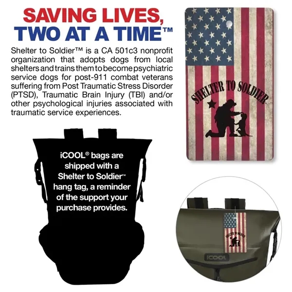 iCOOL® Castle Peak TPU Waterproof Backpack... from ASI 67866 Logomark/Valumark