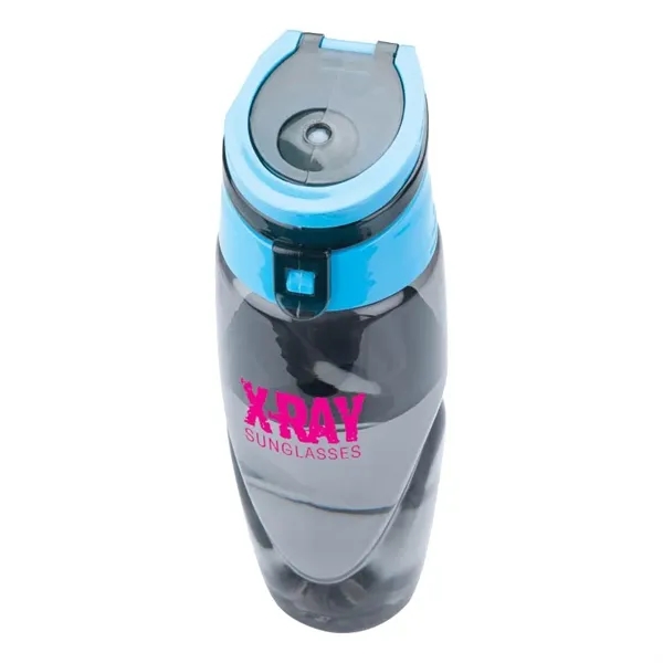 32 oz. BPA-Free Tritan water bottle with a smoky body, colored... from ASI 67866 Logomark/Valumark
