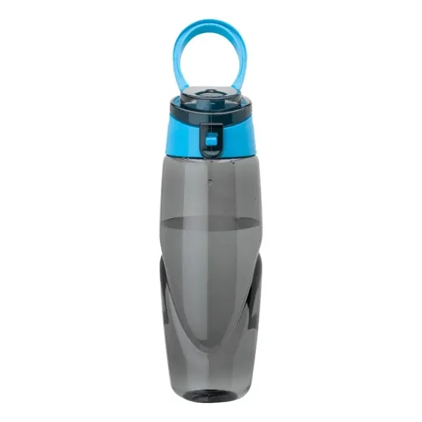 32 oz. BPA-Free Tritan water bottle with a smoky body, colored... from ASI 67866 Logomark/Valumark