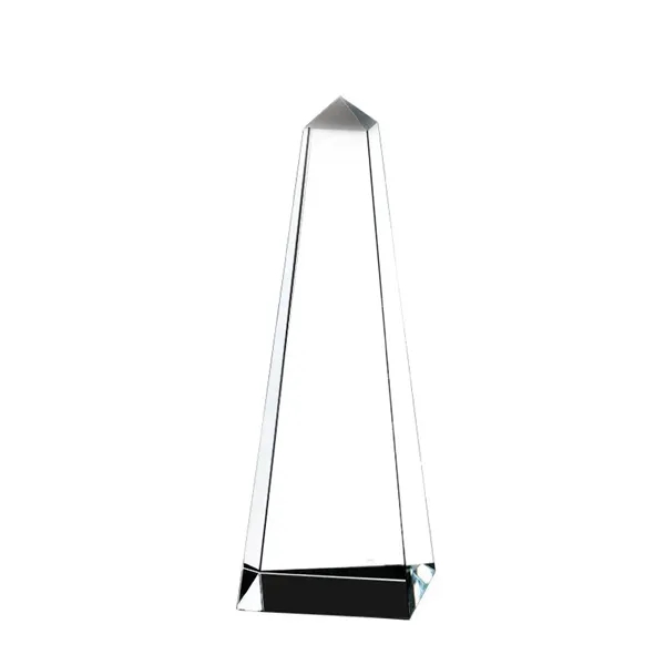 2.75" x 7.88" x 2.75" Dolmen II medium crystal obelisk award.... from ASI 67866 Logomark/Valumark