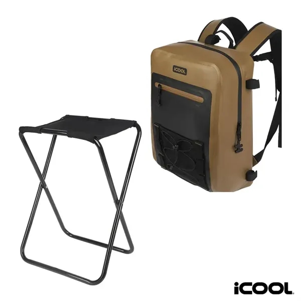 iCOOL® Teton Waterproof 20L Laptop Backpack Chair... from ASI 67866 Logomark/Valumark