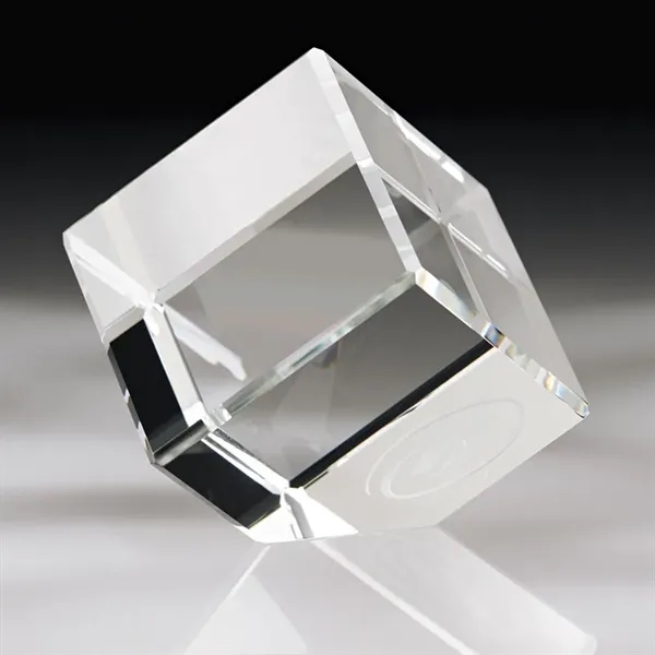 2.38" x 2.38" x 2.38" Canto I small corner block award.... from ASI 67866 Logomark/Valumark