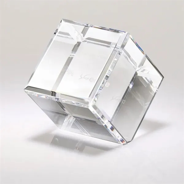 2.38" x 3" x 2.38" Borda I small edge block award.... from ASI 67866 Logomark/Valumark