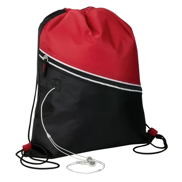 0.19" x 15.5" x 13" Mazzo drawstring cooler bag with heat-sealed... from ASI 67866 Logomark/Valumark