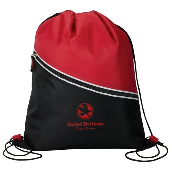 0.19" x 15.5" x 13" Mazzo drawstring cooler bag with heat-sealed... from ASI 67866 Logomark/Valumark
