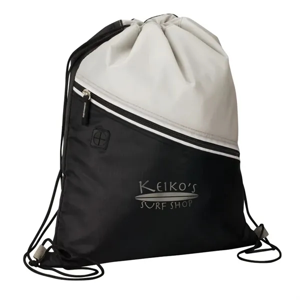 0.19" x 15.5" x 13" Mazzo drawstring cooler bag with heat-sealed... from ASI 67866 Logomark/Valumark