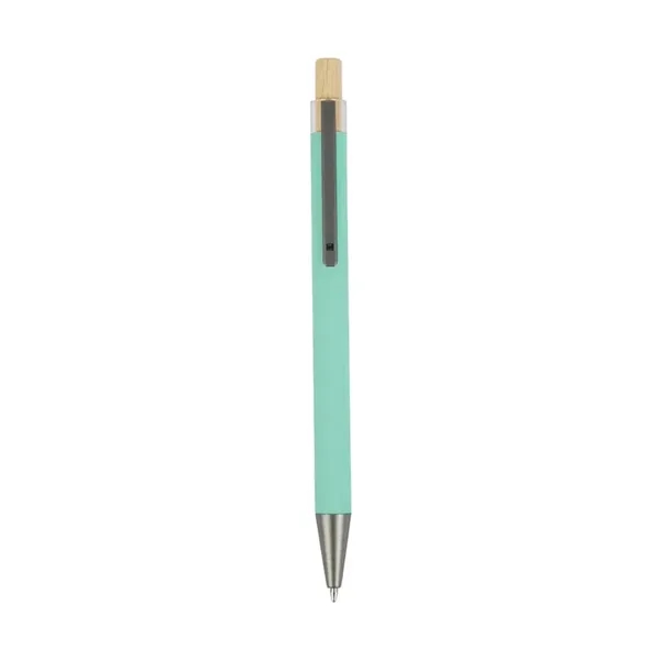 Arundi Recycled Aluminum Pen With Bamboo Plunger... from ASI 67866 Logomark/Valumark